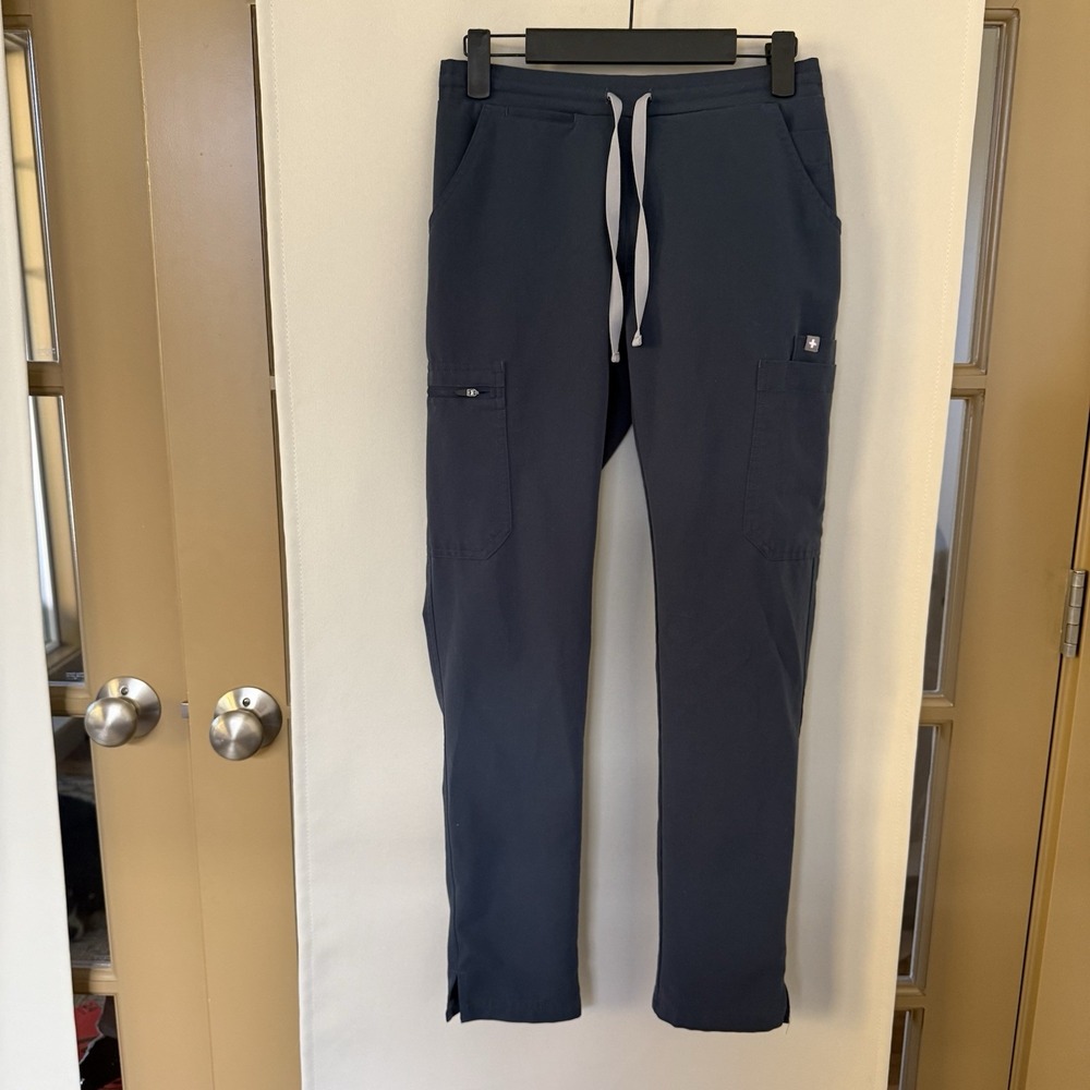 Figs Navy Straight Leg Pants